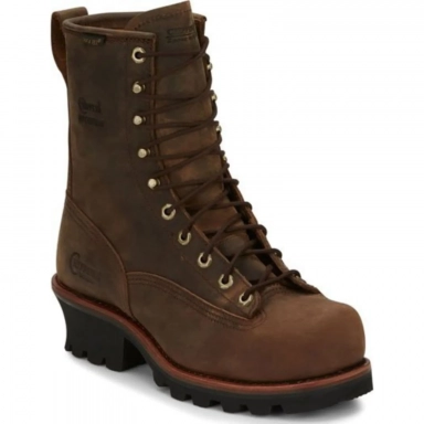Chippewa Mens 8 Paladin Waterproof Steel Toe Logger Work Boot