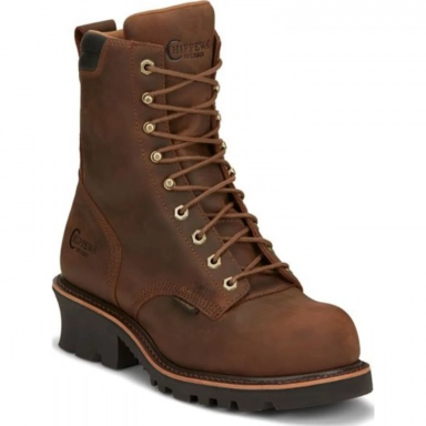 Chippewa Mens 8 Valdor Waterproof Comp Toe Logger Work Boot