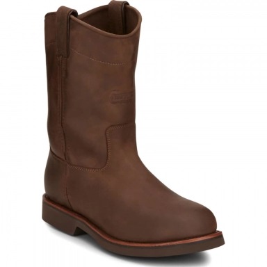 Chippewa Mens 10" EH Work Boot Chocolate Apache