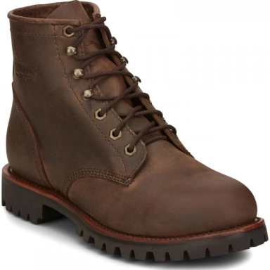 Chippewa Mens 6" EH Work Boot Chocolate