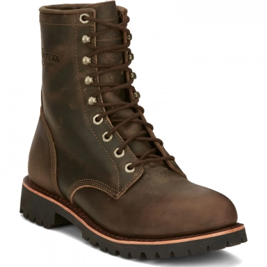 Chippewa Mens 8" EH Work Boot Chocolate Apache