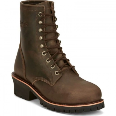 Chippewa Mens 8 Classic 2.0 Steel Toe Logger Work Boot