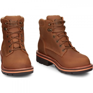Chippewa Mens 6" Thunderstruck Waterproof Work Boot Blonde