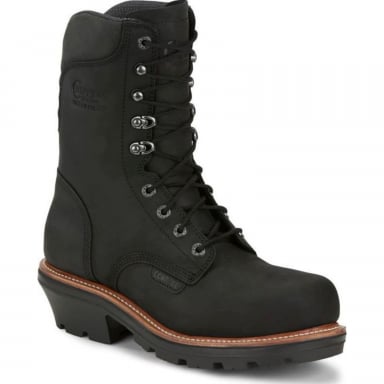 Chippewa Mens 9" Thunderstruck Waterproof Nano Comp Toe Logger Boot