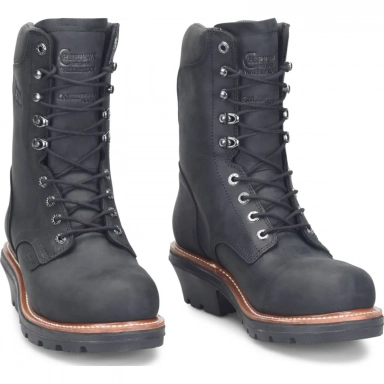 Chippewa Mens 9" Insulated Waterproof Nano Comp Toe Charcoal