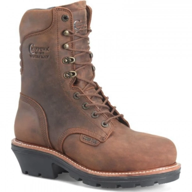 Chippewa Mens 9 Thunderstruck Waterproof Nano Comp Toe Logger Work DEe