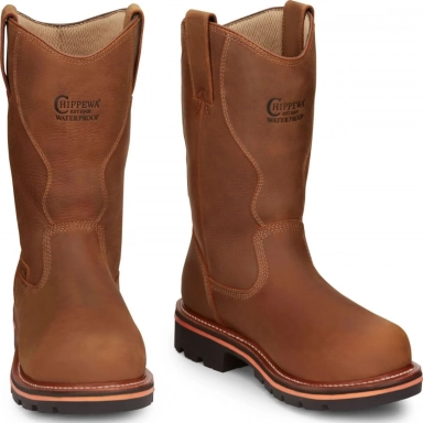Chippewa Mens 11" Thunderstruck Waterproof Nano Comp Toe Work Boot Blonde