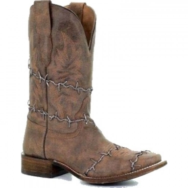 Corral Mens Brown Square Toe Western Boot