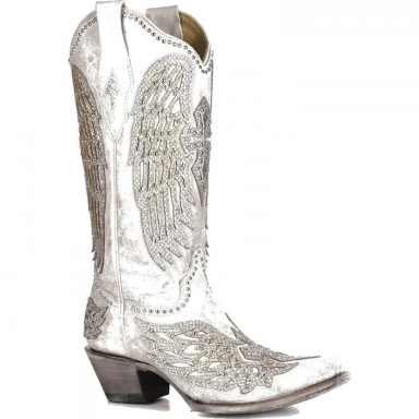 Corral Womens Cross Wings Wedding Boot