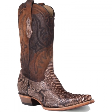 Corral Mens Brown Python-Lamb Boot