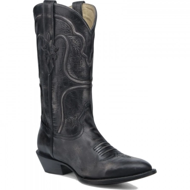 Corral Mens Black-Bone Embroidery J Toe Boot
