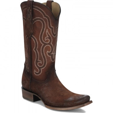 Corral Mens Brown Embroidery Narrow Square Toe Boot Style