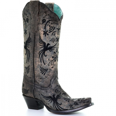 Corral Womens Black Embroidery Boot E1440