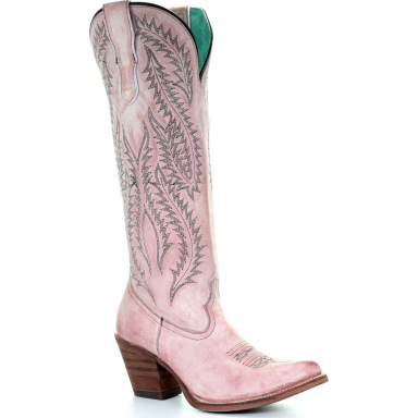Corral Womens Rose Embroidery Tall Top Boot E1447