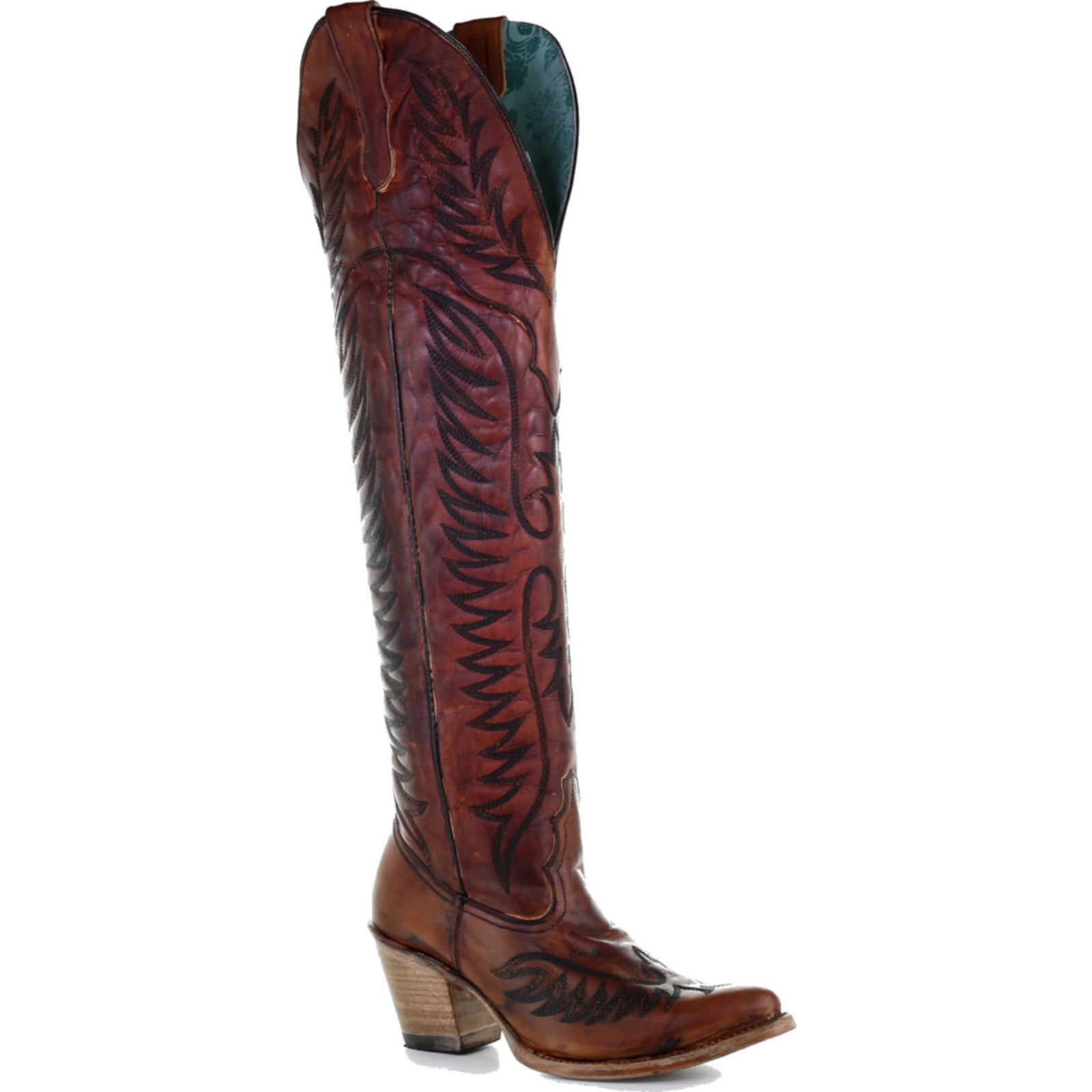 womens cognac tall boots