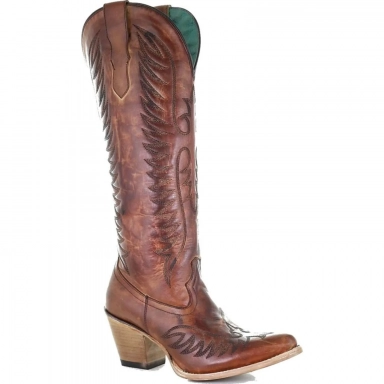 Corral Womens Cognac Embroidery Boot