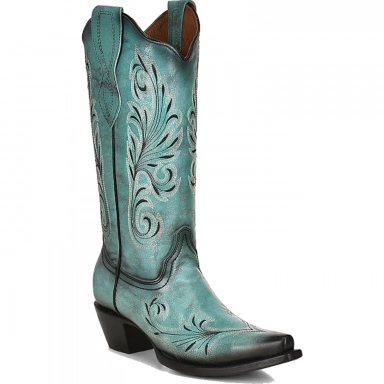 Corral Womens CircleG Turquoise Embroidery Boot