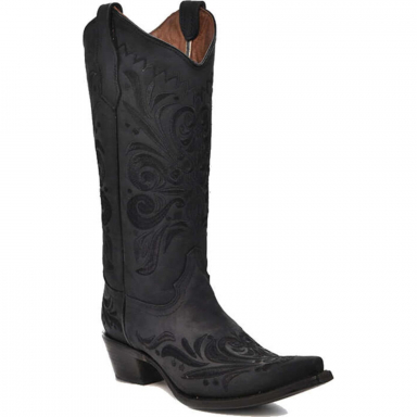 Corral CircleG Womens Black Filigree Boot L5433