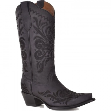Corral Womens CircleG Black Filigree Boot