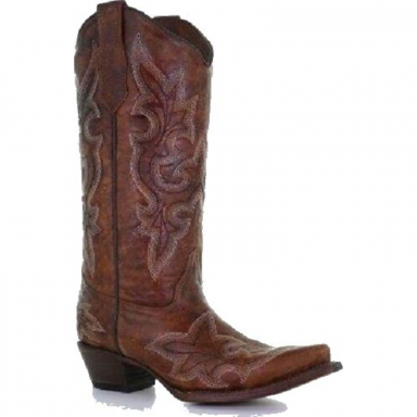 Corral CircleG Womens Tan Embroidery Boot