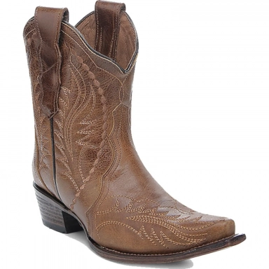 Corral Womens CircleG Honey Embroidery Ankle Boot