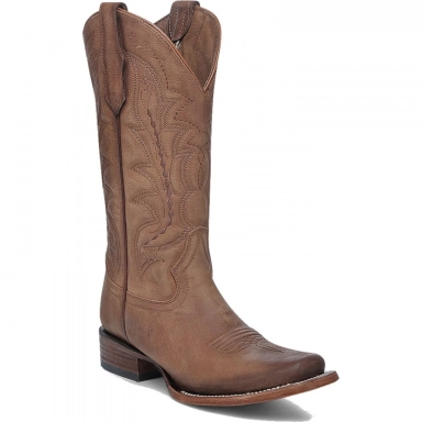 Corral Womens CircleG Honey Embroidery Square Toe Boot Tan