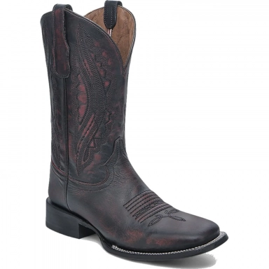 Corral Mens CircleG Black Cherry Embroidery Wide Square Toe Boot