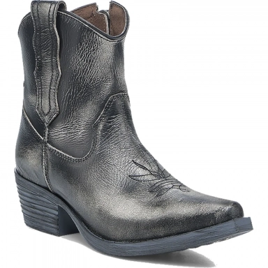 Corral Womens CircleG Distressed Black Embroidery J Toe Boot