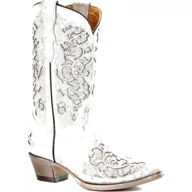 Corral Teens Glitter Embroidery Boot