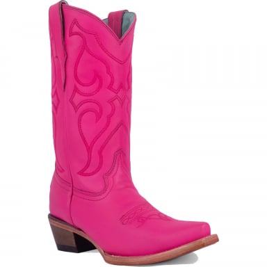 Corral Teens Fuchsia Leather And Embroidery Boot T0148
