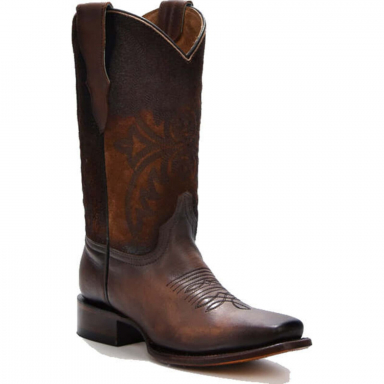 Corral Teens Brown Embroidery Square Toe Boot T0192