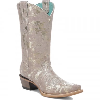 Corral Teens Sand-Golden Touches Embroidery Boot T0227