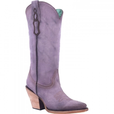 Corral Womens Lilac Embroidery Pointed Toe Boot