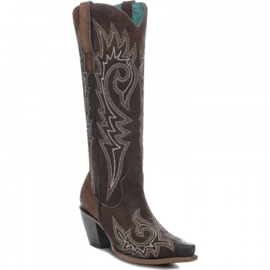 Corral Womens Brown Embroidery Boot