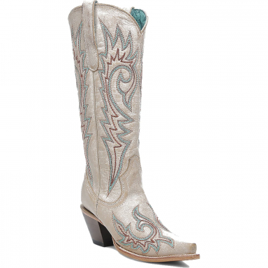 Corral Womens Bone Embroidery Boot