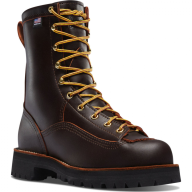 Danner Mens Rain Forest USA Made 8" Soft Toe WP Work Boot 10600