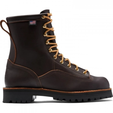 Danner Mens Rain Forest USA Made 8 Soft Toe WP Work Boot