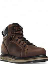 Danner Mens Steel Yard 6" Brown Steel Toe Wedge Boots 12537