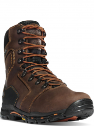 Danner Mens Vicious 8" Brown Insulated Composite Toe Boots 13874
