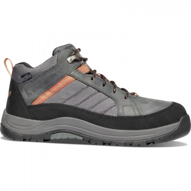 Danner Mens Riverside 4.5 Gray/Orange Work Boot