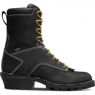 Danner Mens Logger Soft Toe WP Work Boot Black