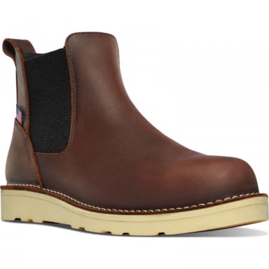 Danner Mens Bull Run 6" Steel Toe Chelsea Work Boot 15484