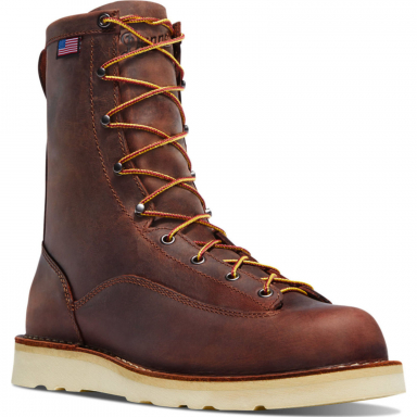 Danner Mens Bull Run 8" Lace to Toe Work Boots 15556
