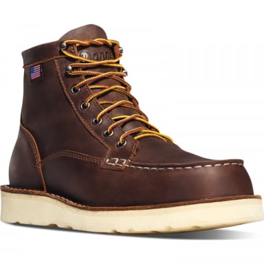 Danner Mens Bull Run USA Made 6" Moc Steel Toe Work Boot 15564
