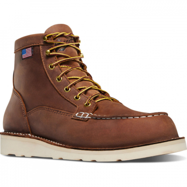 Danner Mens Bull Run 6" Moc Toe USA Made Wedge Work Boot 15573