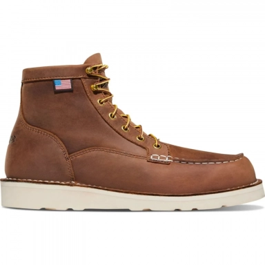 Danner Mens Bull Run 6 Moc Toe USA Made Wedge Work Boot
