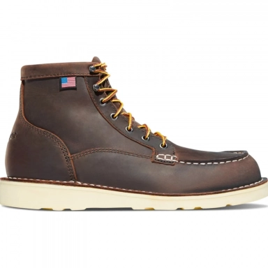 Danner Womens Bull Run 6 Moc Toe Wedge Work Boot