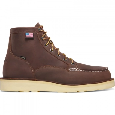 Danner Mens Bull Run GTX 6 Plain Toe WP Slip Resist Work Boot