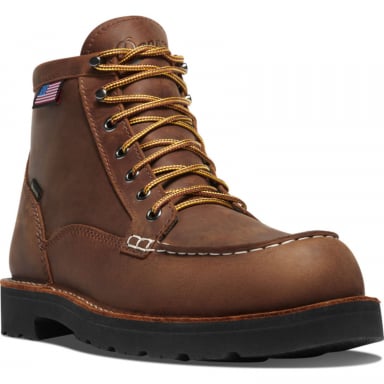 Danner Mens Bull Run Moc Toe 6" Tobacco GTX ST Work Boots 15593