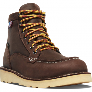 Danner Womens Bull Run Moc Toe 6" Brown GTX Work Boots 15594